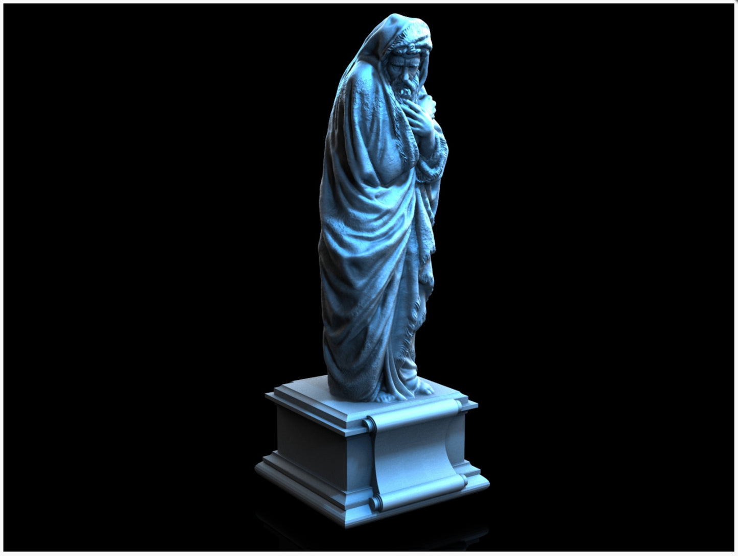 Winter Statue - 28mm DND/Wargame/RPG Terrain