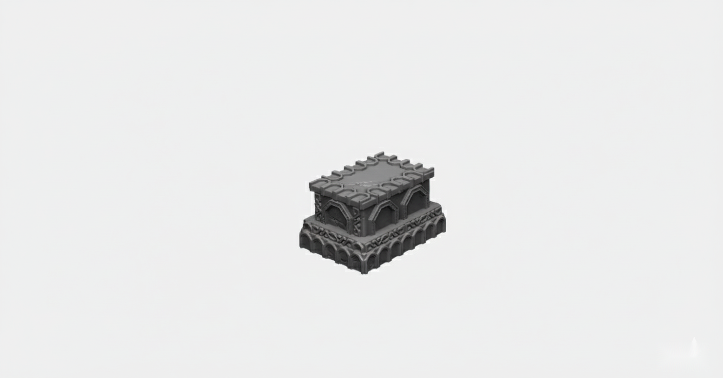 Dwarven Sarcophagus - 28mm DND/Wargame/RPG Terrain