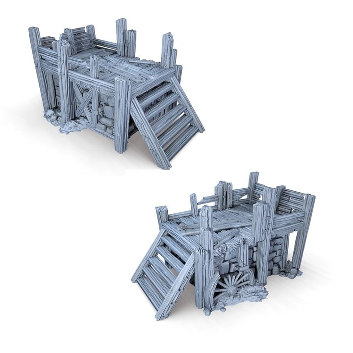 Ruined Platforms - 28mm DND/Wargame/RPG Terrain