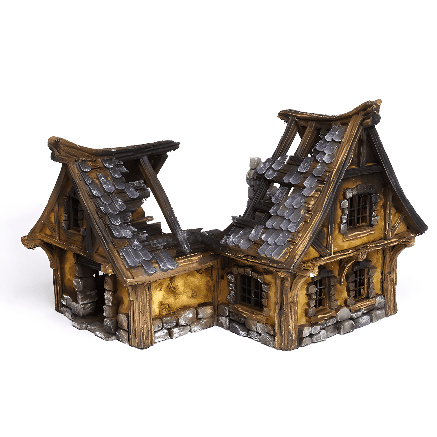 Ruined Medieval House B - 28mm DND/Wargame/RPG Terrain image 1