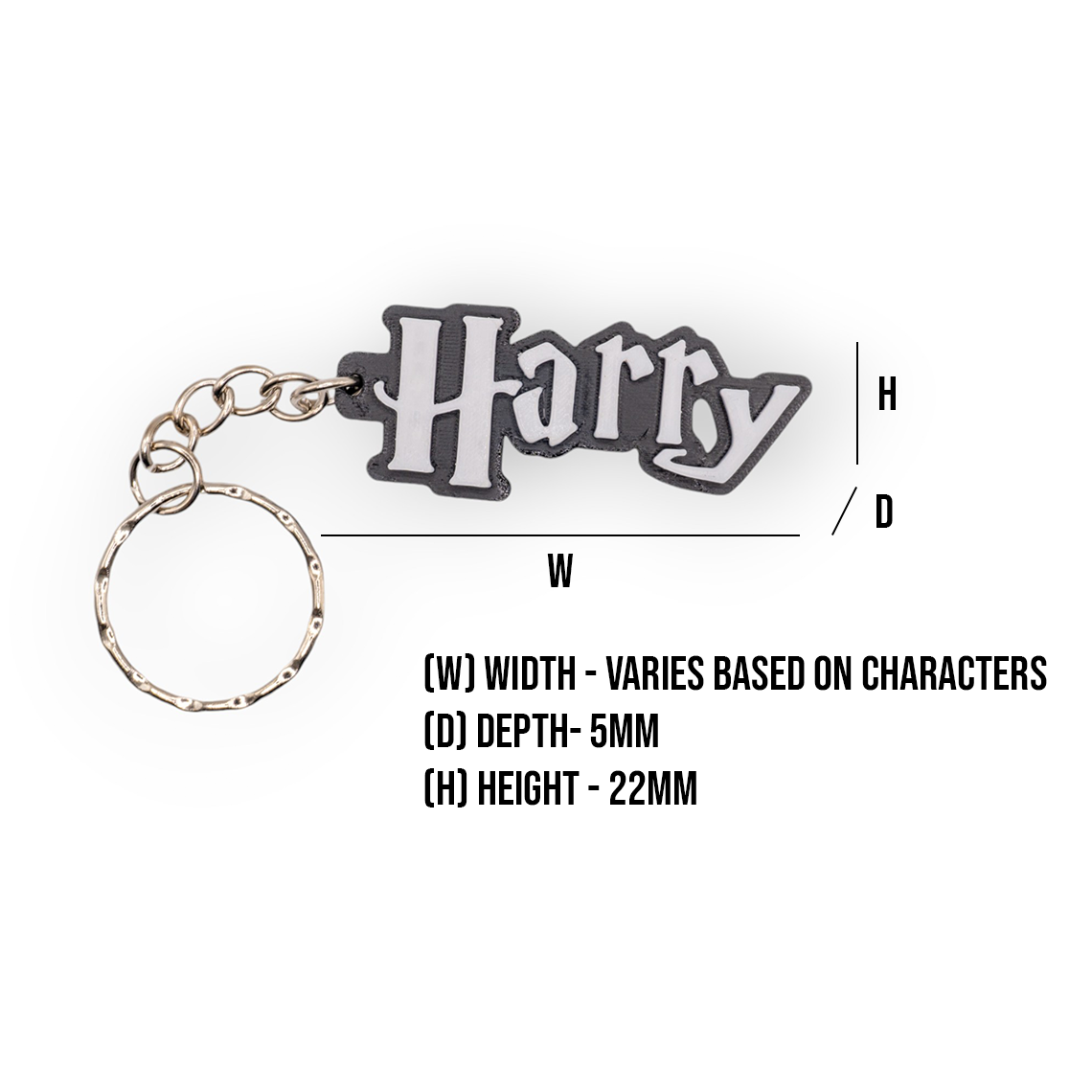 Harry Potter Personalised Name Keychain, School Bag, Lunch Bag, Perfect Gift image 4
