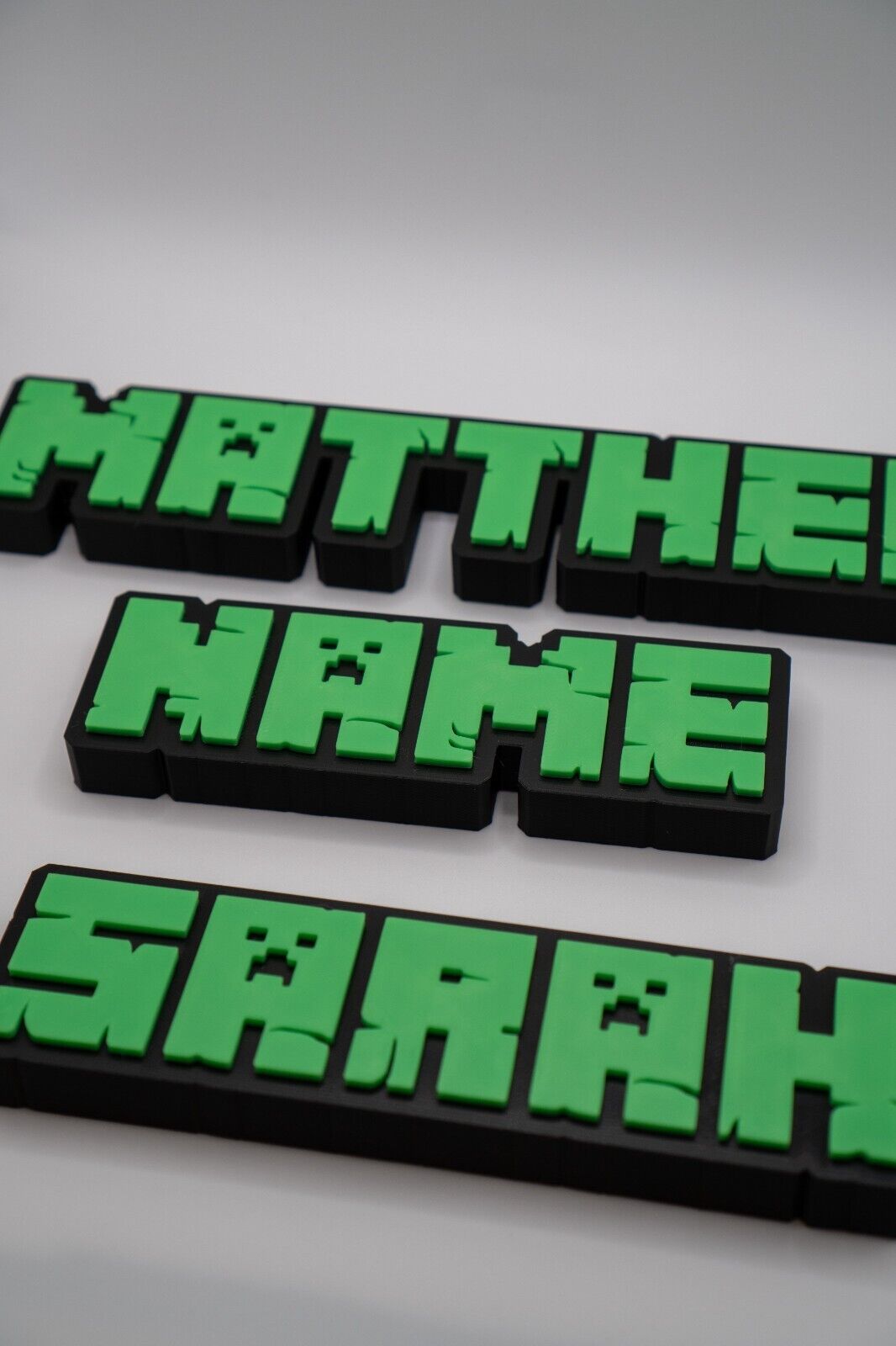 Mine craft Custom Name Sign - Desk/Kids/Door Sign - Personalised Gift image 0