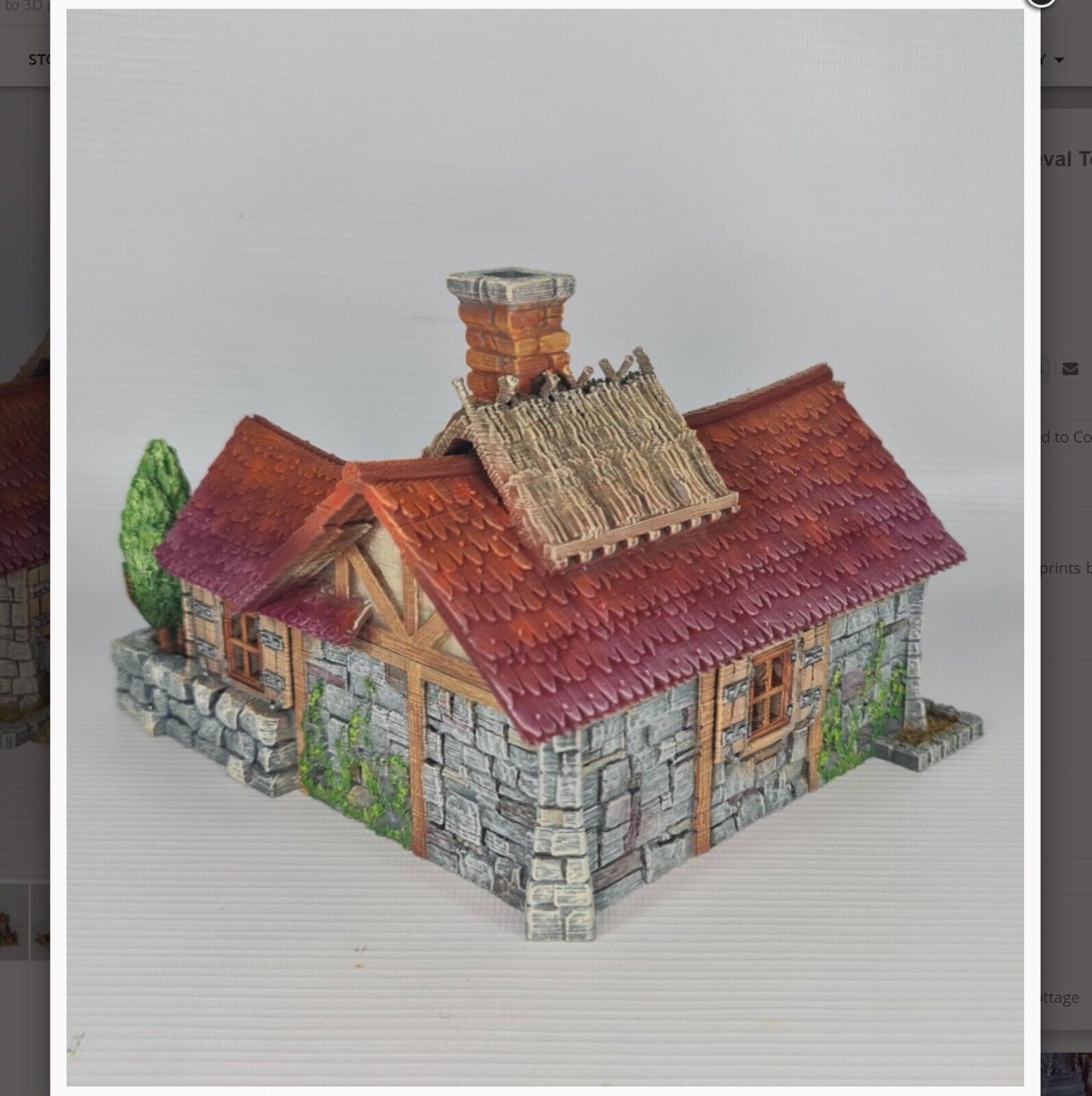 Pumpkin Cottage - 28mm DND/Wargame/RPG Terrain image 1