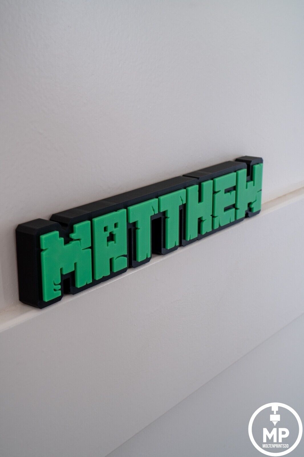 Mine craft Custom Name Sign - Desk/Kids/Door Sign - Personalised Gift image 3