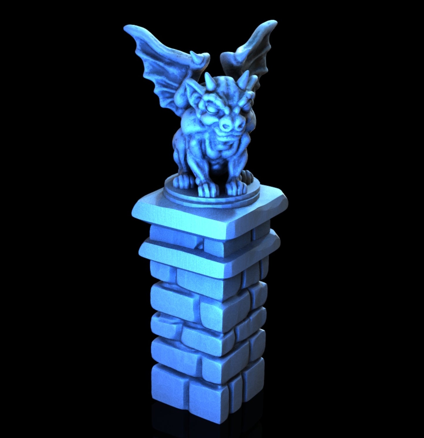 Gargoyle Statue - 28mm DND/Wargame/RPG Terrain