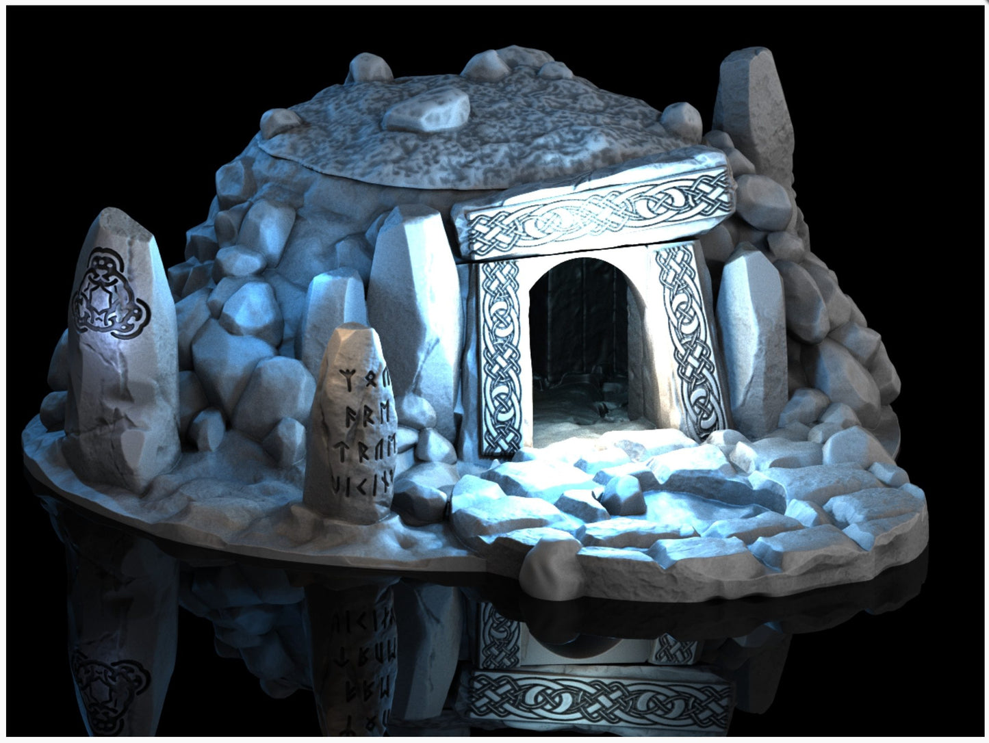 Burial Mound - 28mm DND/Wargame/RPG Terrain image 0