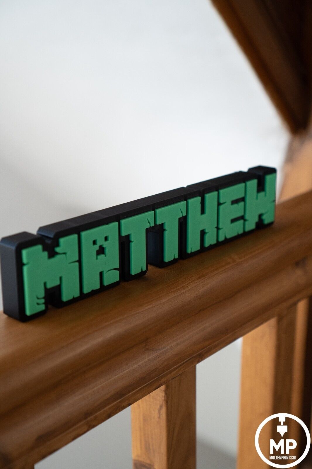 Mine craft Custom Name Sign - Desk/Kids/Door Sign - Personalised Gift image 4