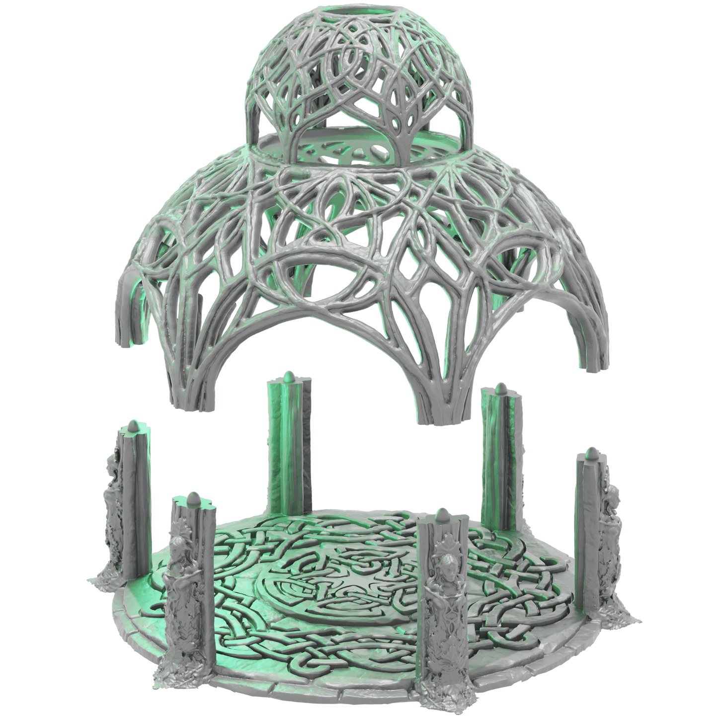 Elven Council Gazebo - 28mm DND/Wargame/RPG Terrain image 1