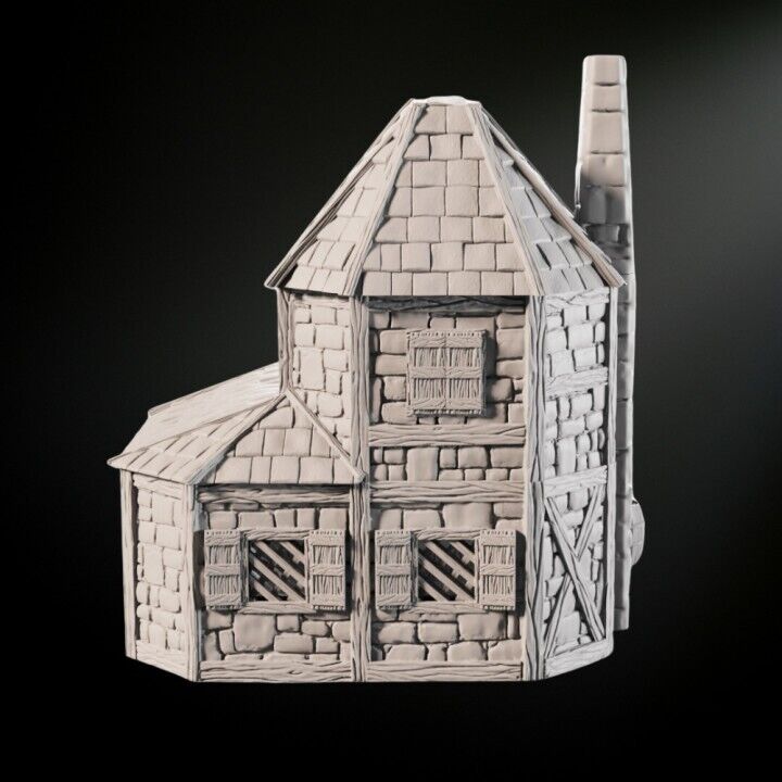 Medieval Scenery - Alchemist House 28mm DND/Wargame/RPG Terrain image 1