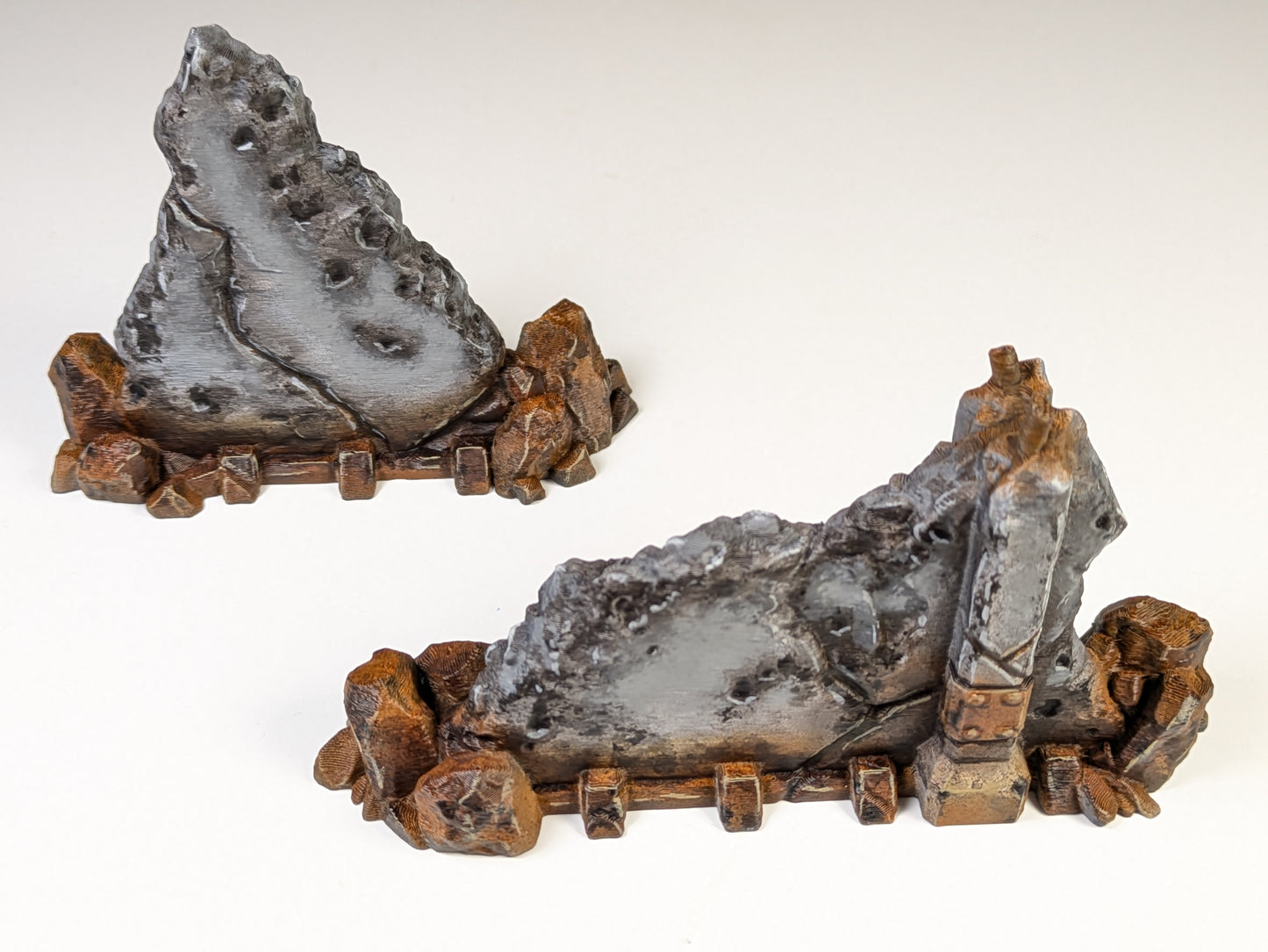 28mm Wall Ruins Terrain Scenery for DND, Warhammer, Wargames, Unpainted, 6 Pcs image 3