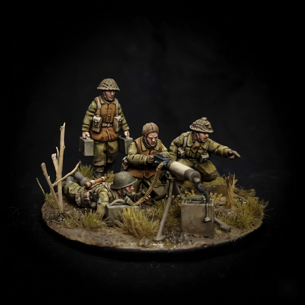 Vickers Team - Canadian - 28mm WW2 Wargaming