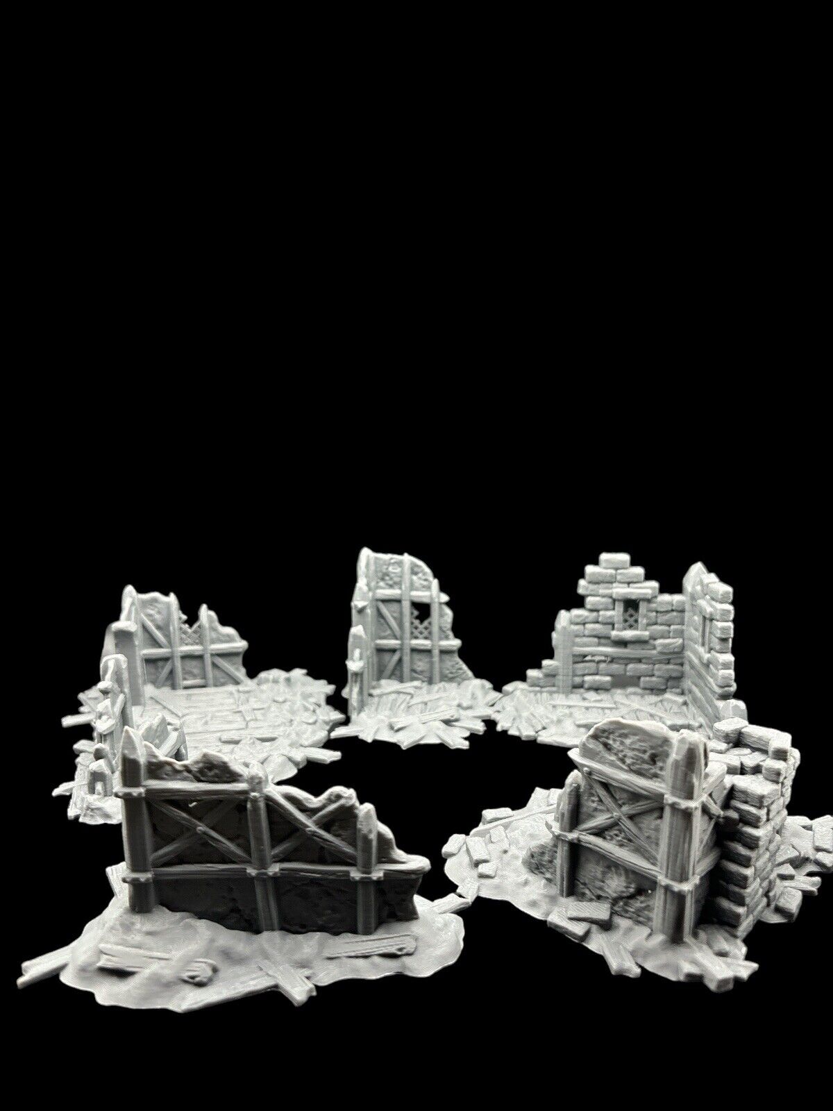 28mm Building Ruins Terrain Scenery for DND, Warhammer, Wargames image 0
