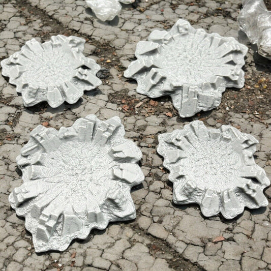 4x 28mm Craters for Tabletop Gaming For Games Like Warhammer - 3D Printed image 1
