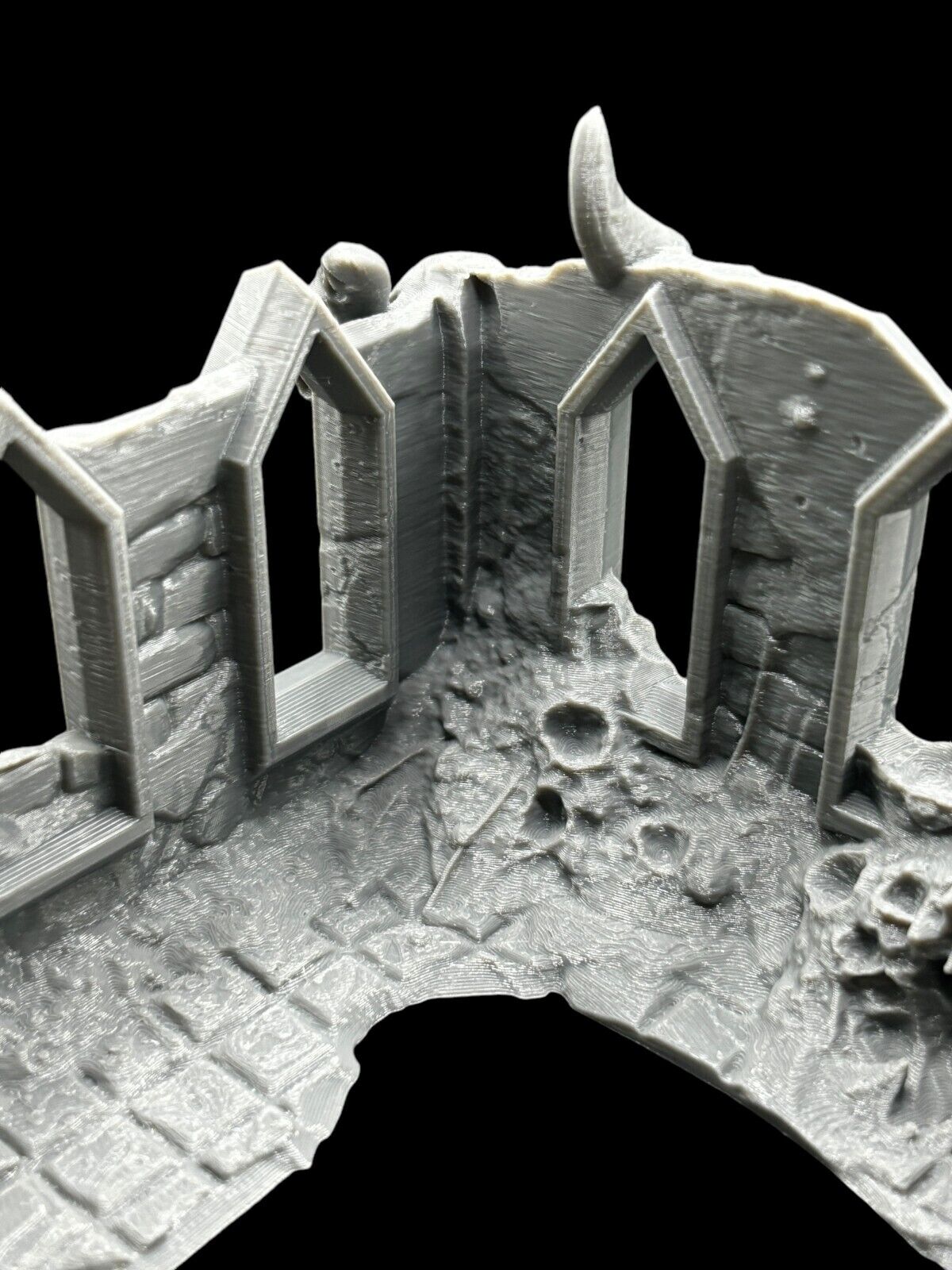 Medium Infected Ruins Terrain Sci Fi Tabletop Scenery 3D Printed 2 pcs image 4