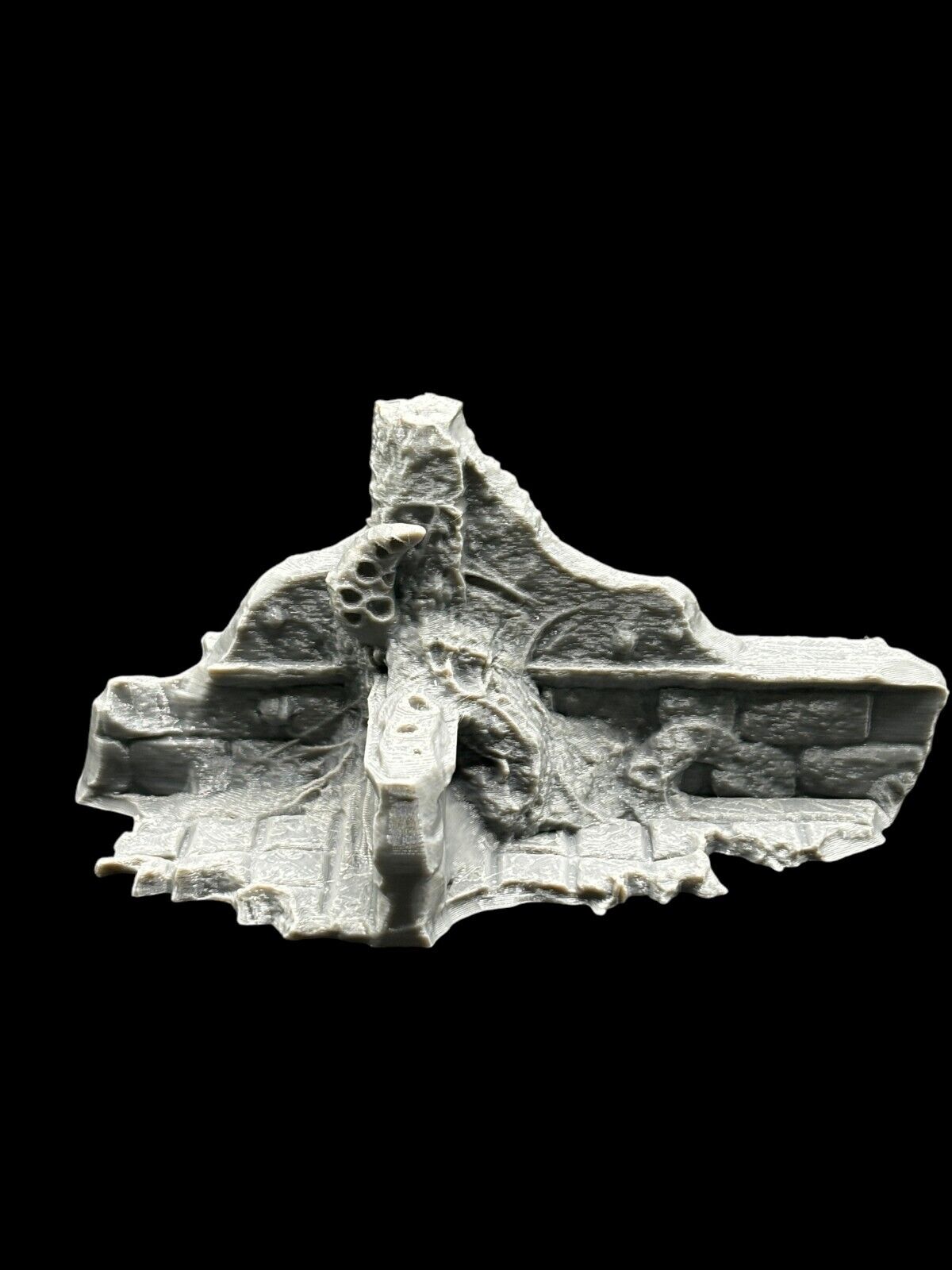 Small Infected Ruins Terrain Sci Fi Tabletop Scenery 3D Printed 3 pcs image 5