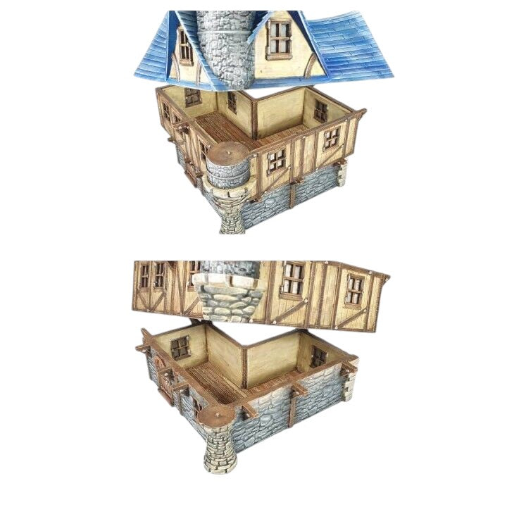 Tower Top House - 28mm DND/Wargame/RPG Terrain image 2