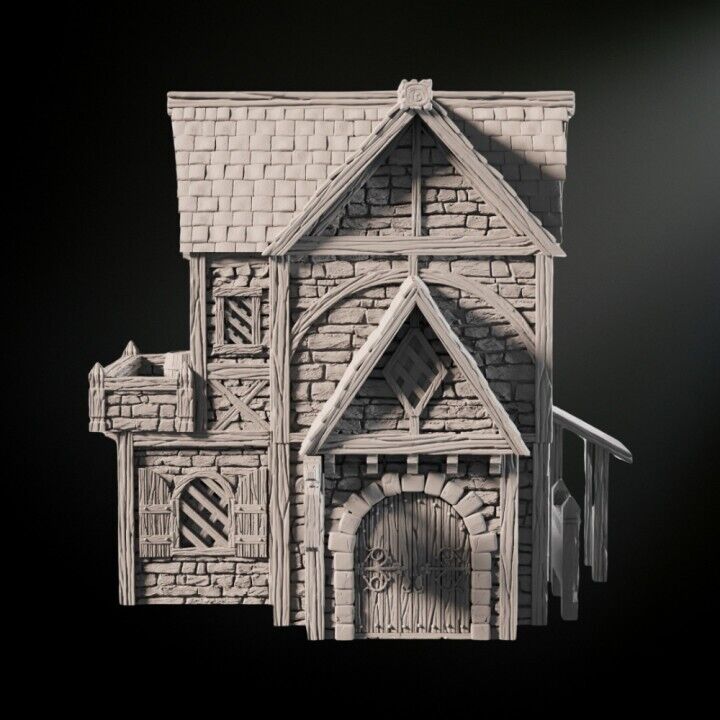 Medieval Scenery - Apothecary House 28mm DND/Wargame/RPG Terrain image 2