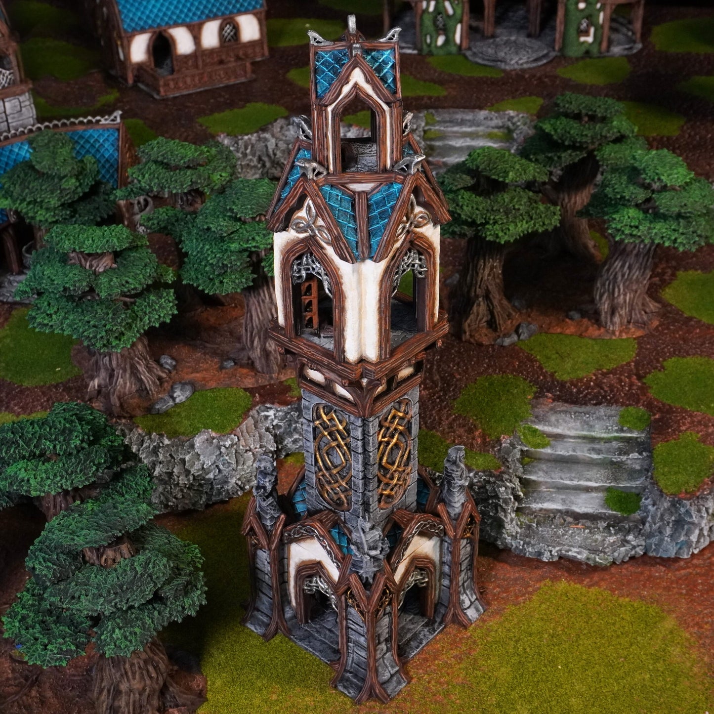 Elven Watchtower - 28mm DND/Wargame/RPG Terrain image 2