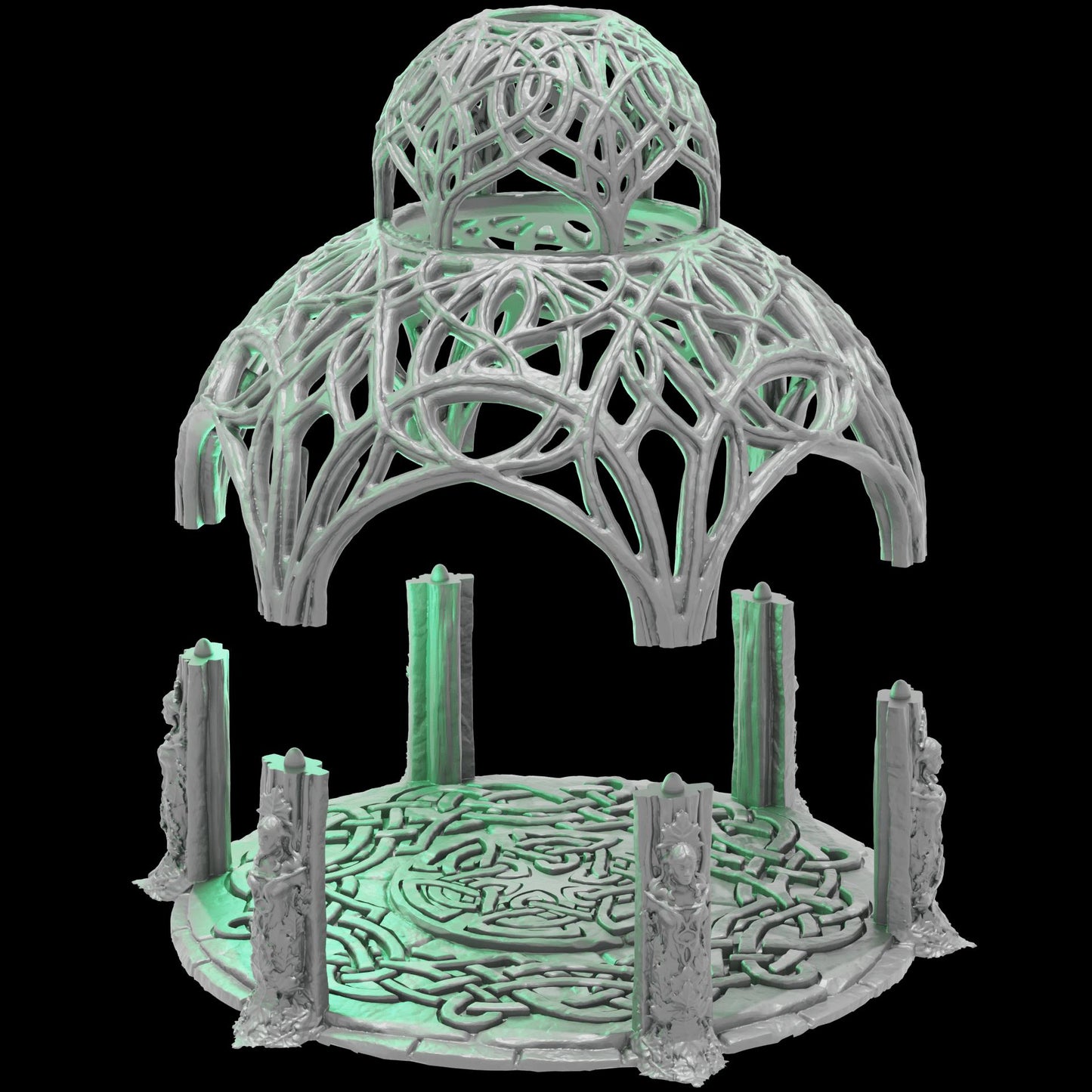 Elven Council Gazebo - 28mm DND/Wargame/RPG Terrain image 1