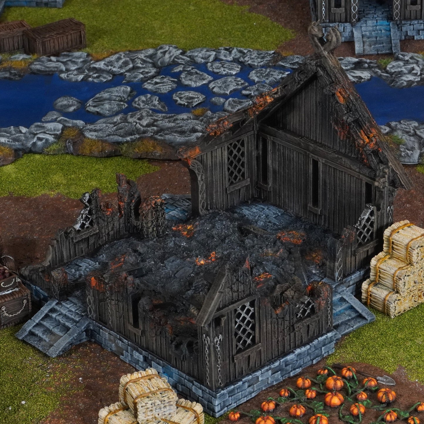 Merchant House Ruin - 28mm Tabletop Terrain for Epic Adventures - Molten Prints