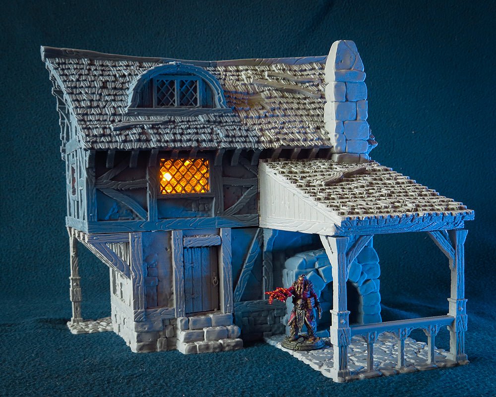 City of Tarok blacksmith forge, 28 mm tabletop terrain