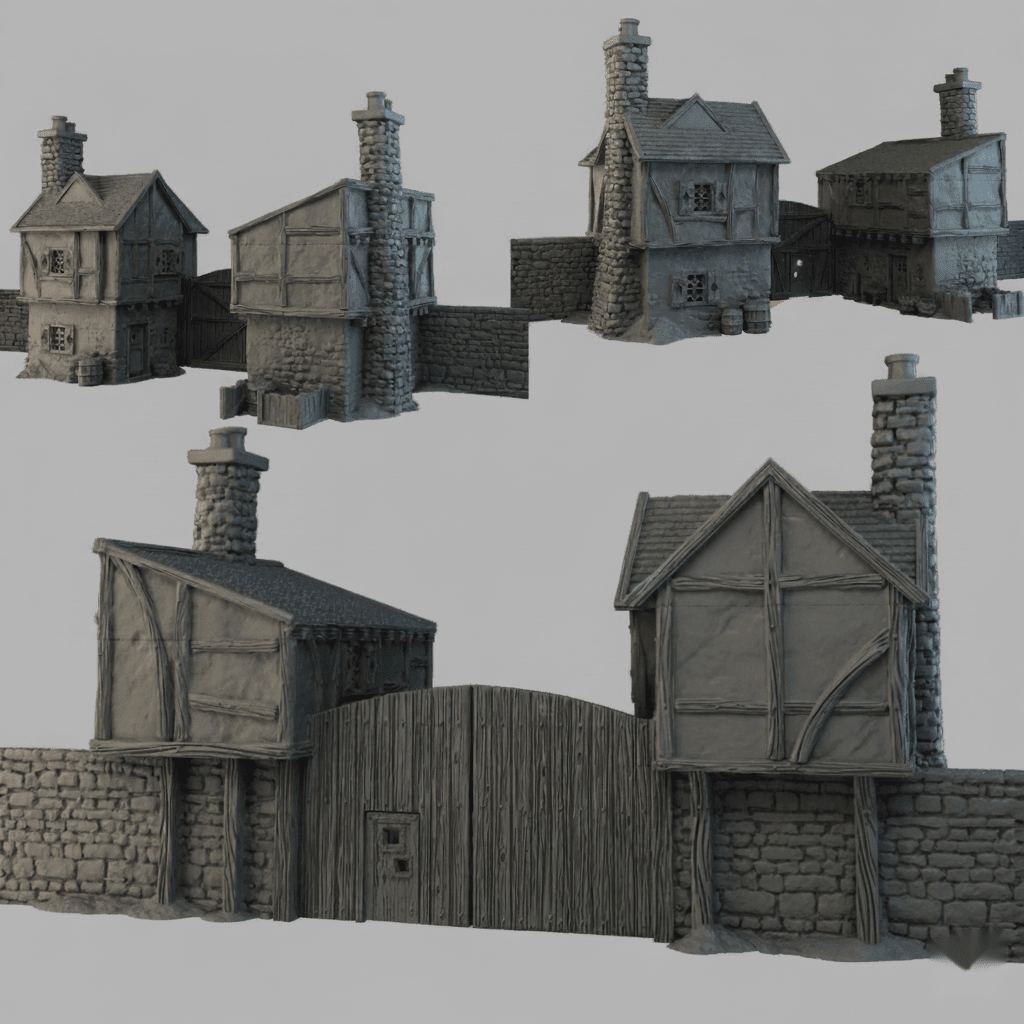 Castles, walls & fortifications - Molten Prints