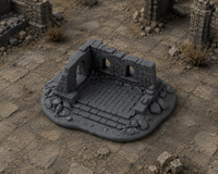 Dun Kaeroth Ruin 1 in a dark fantasy tabletop scene