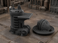 Industrial Machinery 03 in scene on a wargaming table