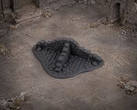 Lower Ruins 04 T Junction in a dark fantasy tabletop scene