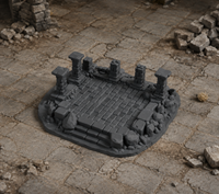 Dun Kaeroth Ruin 2 in a dark fantasy tabletop scene