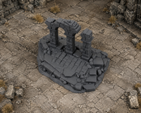 Broken Pillars in a dark fantasy tabletop scene