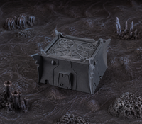 Alien Structure 01 in scene on a wargaming table