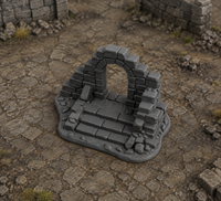 Lower Ruins 08 Arch in a dark fantasy tabletop scene