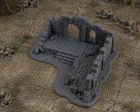 Lower Ruins 20 Big Ruin in a dark fantasy tabletop scene
