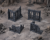 Gothic Cathedral 03 in scene on a wargaming table