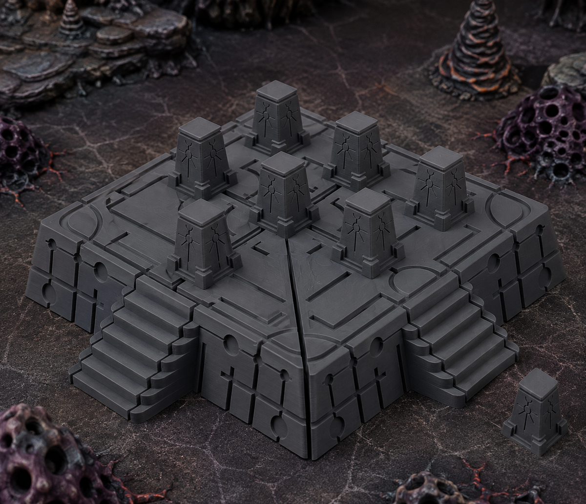 Pyramid Sanctuary in scene on a wargaming table