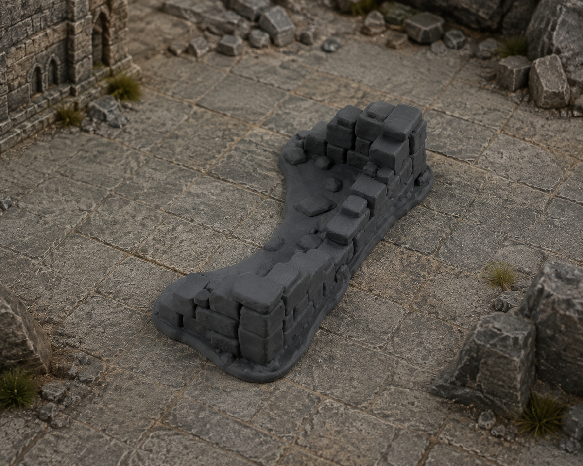 Lower Ruins 14 in a dark fantasy tabletop scene