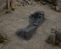Lower Ruins 14 in a dark fantasy tabletop scene
