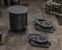 Industrial Machinery 05 in scene on a wargaming table