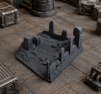 Battlefield Ruin 02 in scene on a wargaming table