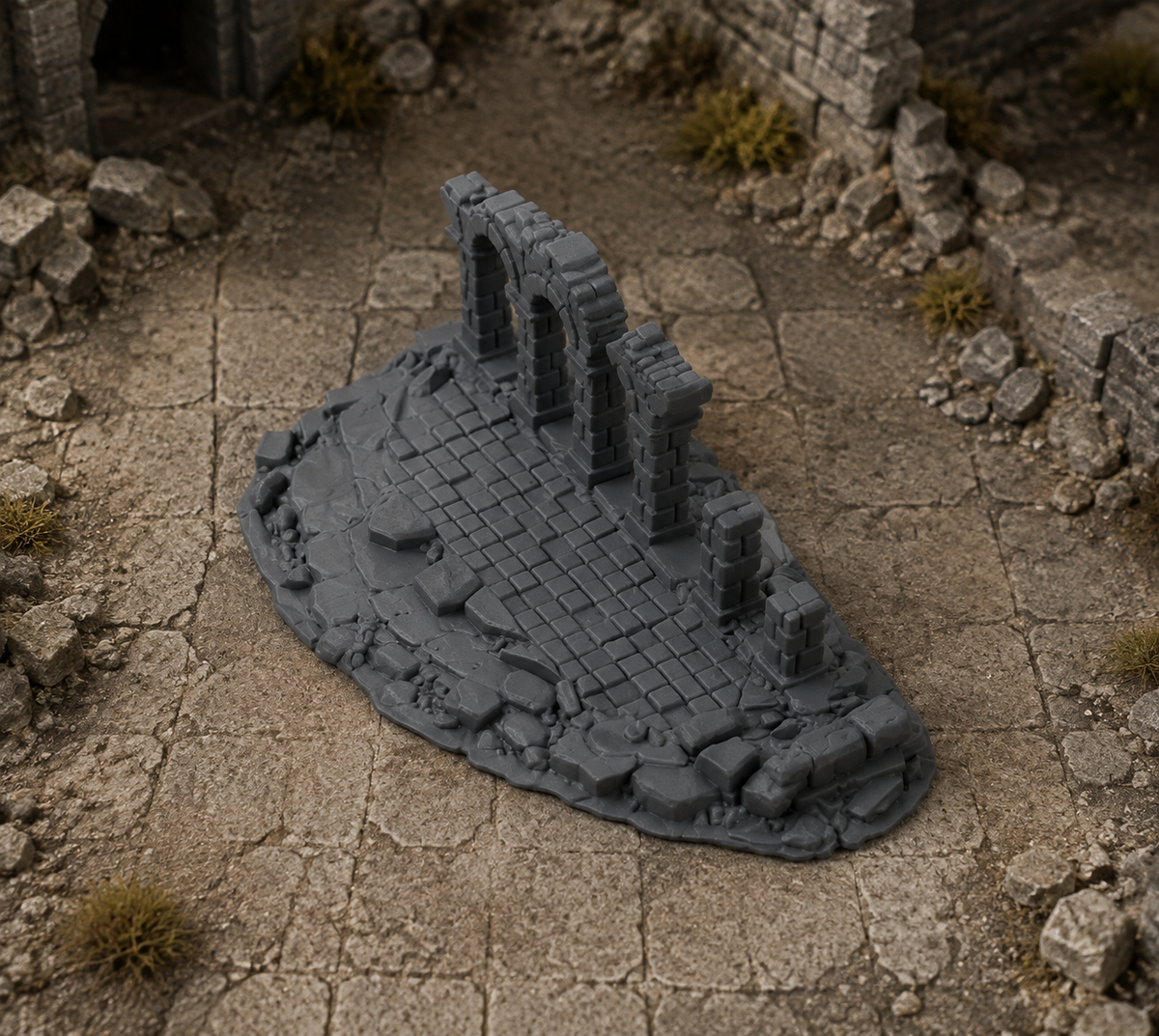 Dun Kaeroth Ruin 4 in a dark fantasy tabletop scene