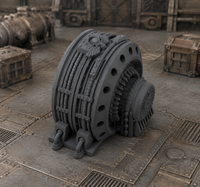Industrial Machinery 01 in scene on a wargaming table