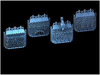 Stone Wall Set II, painted reference showing the assembled terrain
