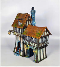 Westwatch Bastion, painted reference showing the assembled terrain