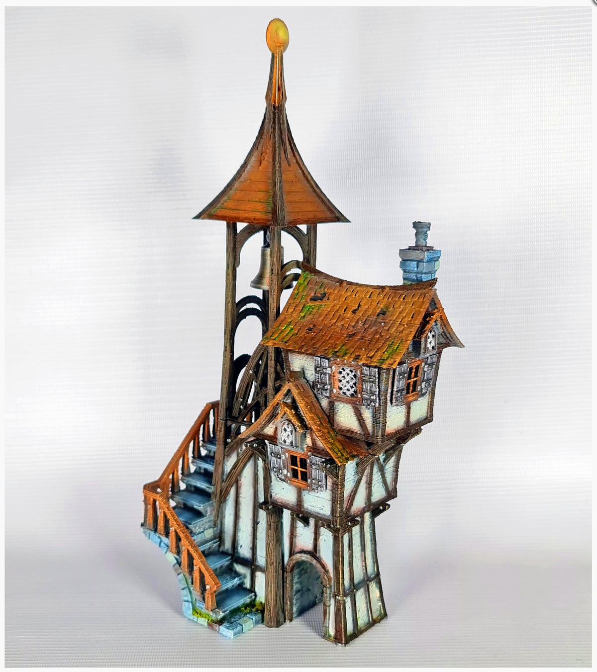 The Vestry House, painted reference showing the assembled terrain