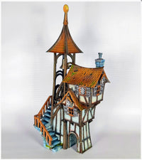 The Vestry House, painted reference showing the assembled terrain