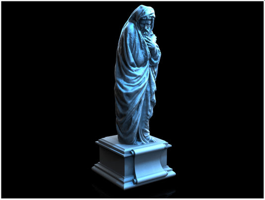 Winter Statue - 28mm DND/Wargame/RPG Terrain