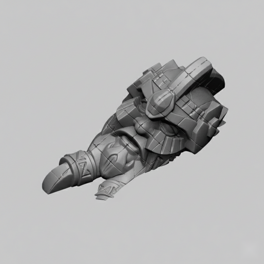 Dwarven Statue Head - 28mm DND/Wargame/RPG Terrain