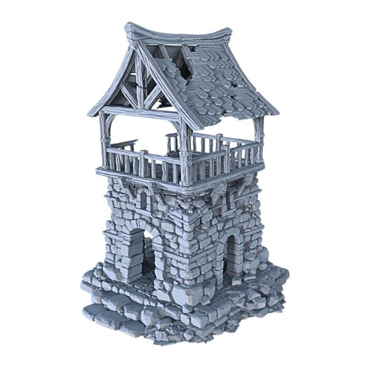 Ruined Watchtower - 28mm DND/Wargame/RPG Terrain