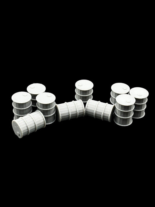 20x Barrels Terrain Scatter 28mm Scale For Games Like Warhammer / Wargaming - Molten Prints